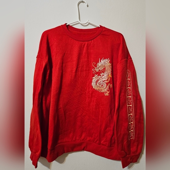 SHEIN Dragon Crewneck Sweatshirt Size XXL - Picture 3 of 4